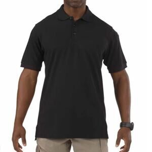 5.11 Tactical Utility Short Sleeve Polo Shirt Black SZ L Performance Police CCW